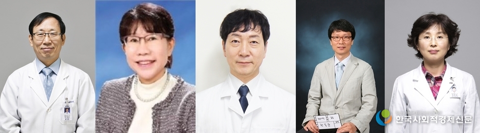 (사진)사진설명 : (왼쪽부터) 민경완, 김윤미, 민선식, 한동균, 한현영 교수.<br>
