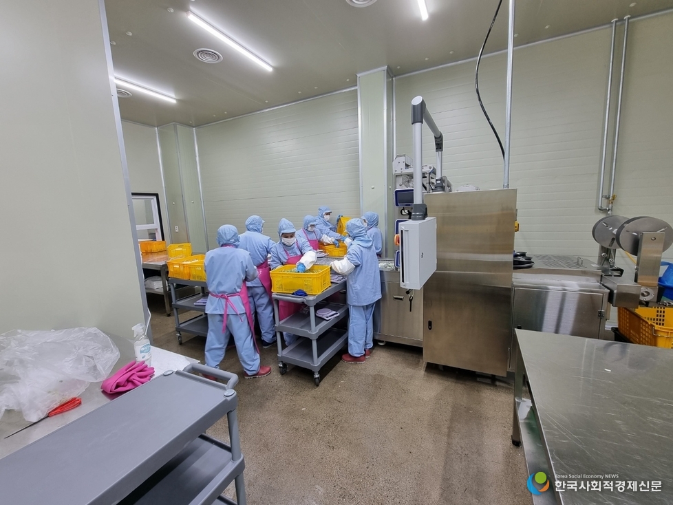 (사진)사회적기업 청보 가공 현장 { HACCP }