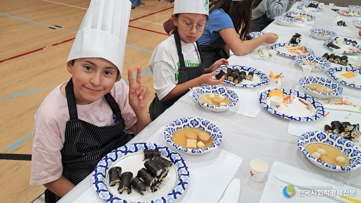 김밥으로 전한 한국, 워싱턴 주 학생들 마음 사로잡았다