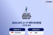 김은정 감독휘하의 대한민국, AFC U-17 여자 아시안컵에서 북한과 한 조