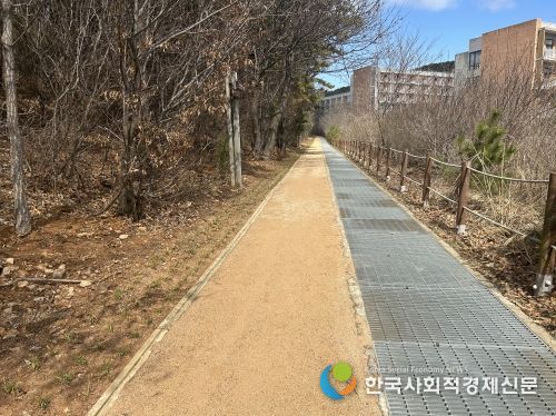 “자연 즐기며 건강 챙겨요” 인천 중구, 백운산 일원 ‘맨발 산책로’ 조성