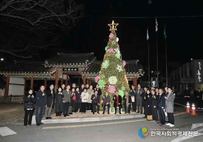 홍성군, 2025 성탄 트리 점등식 개최